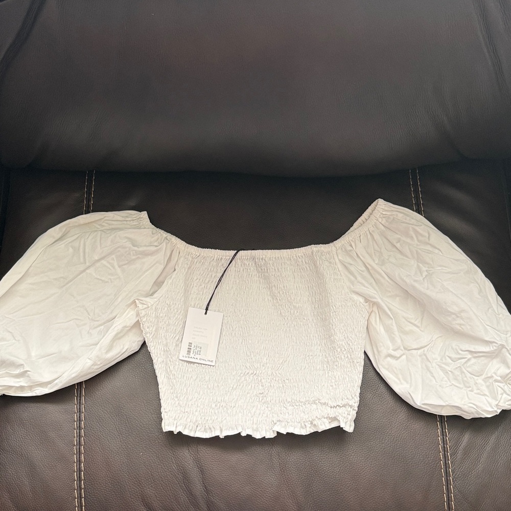 Chic Off-Shoulder White Blouse